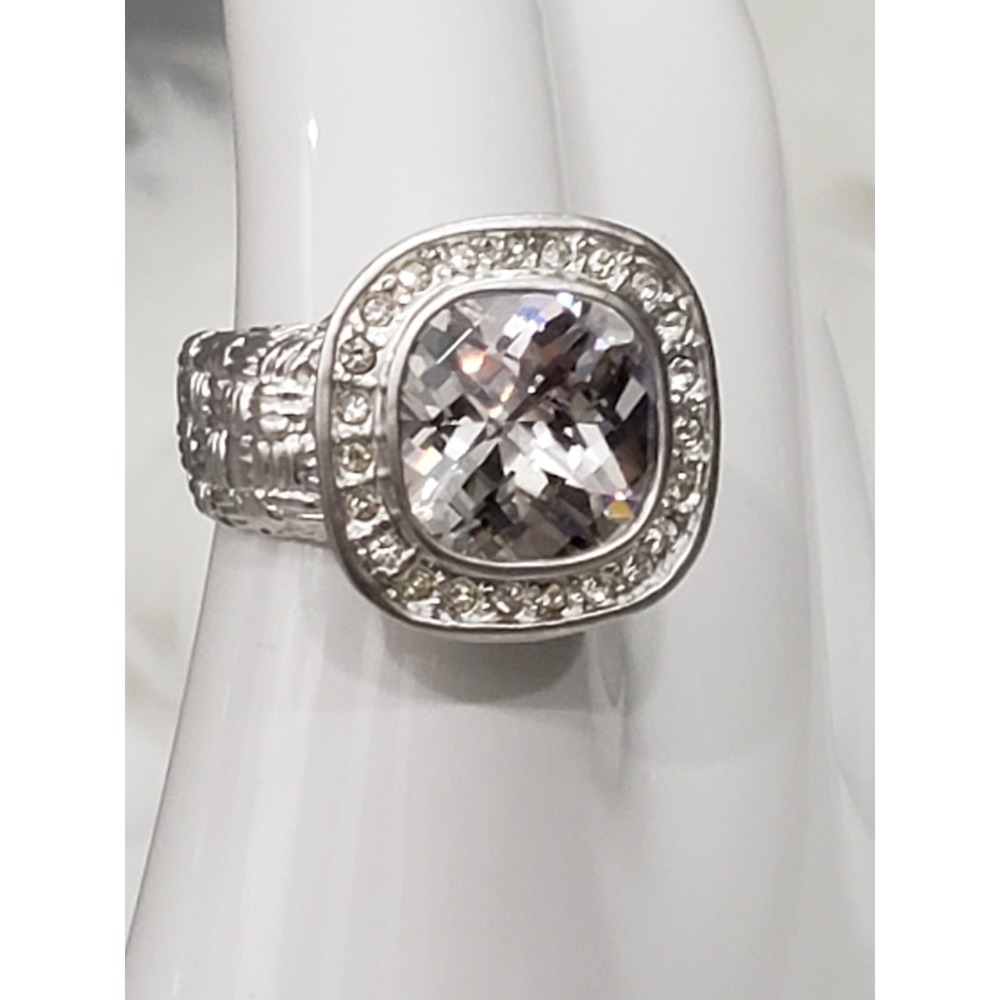 HAGGA Statement Ring Silver Tone Men's Women's Unisex CHAMPIONSHIP Mob Boss Goth